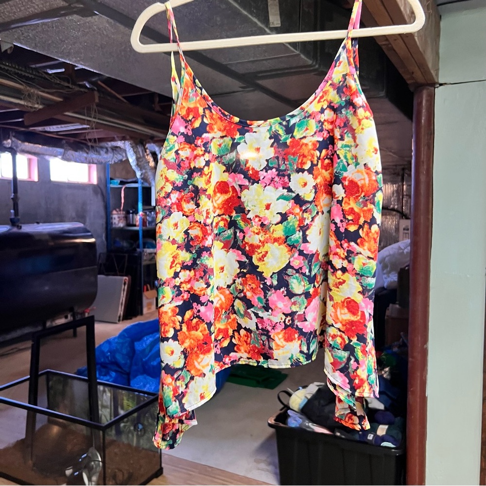 Soprano Floral Multicolor Tank Top
